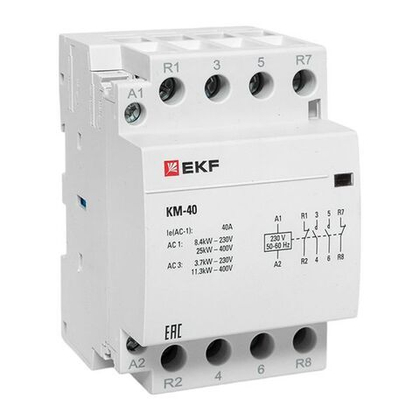 Контактор модульный КМ 40А 2NО+2NC (3 мод,) EKF PROxima