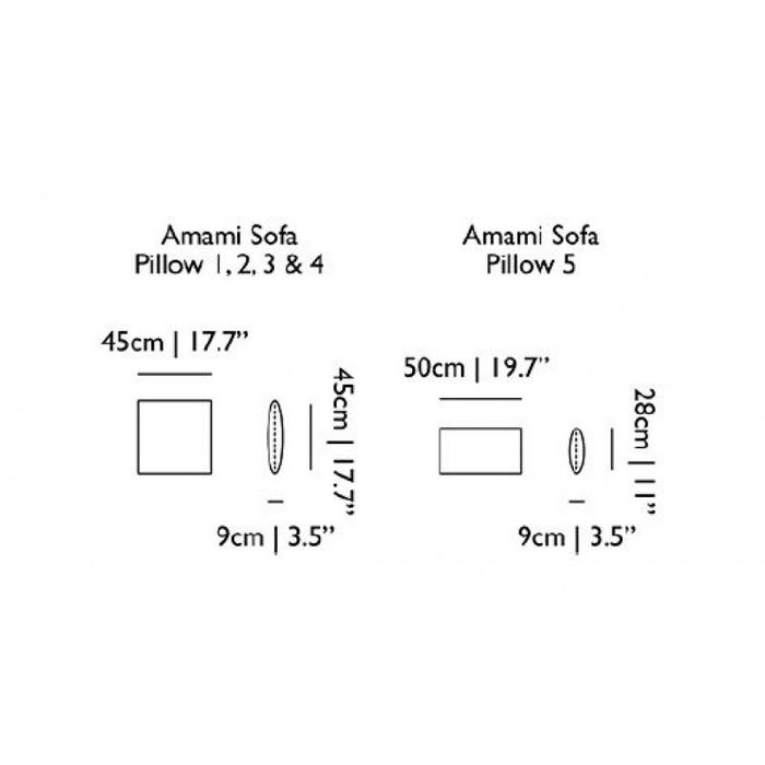 Подушка Moooi Amami Pillows set of 5 Red/Dark Grey
