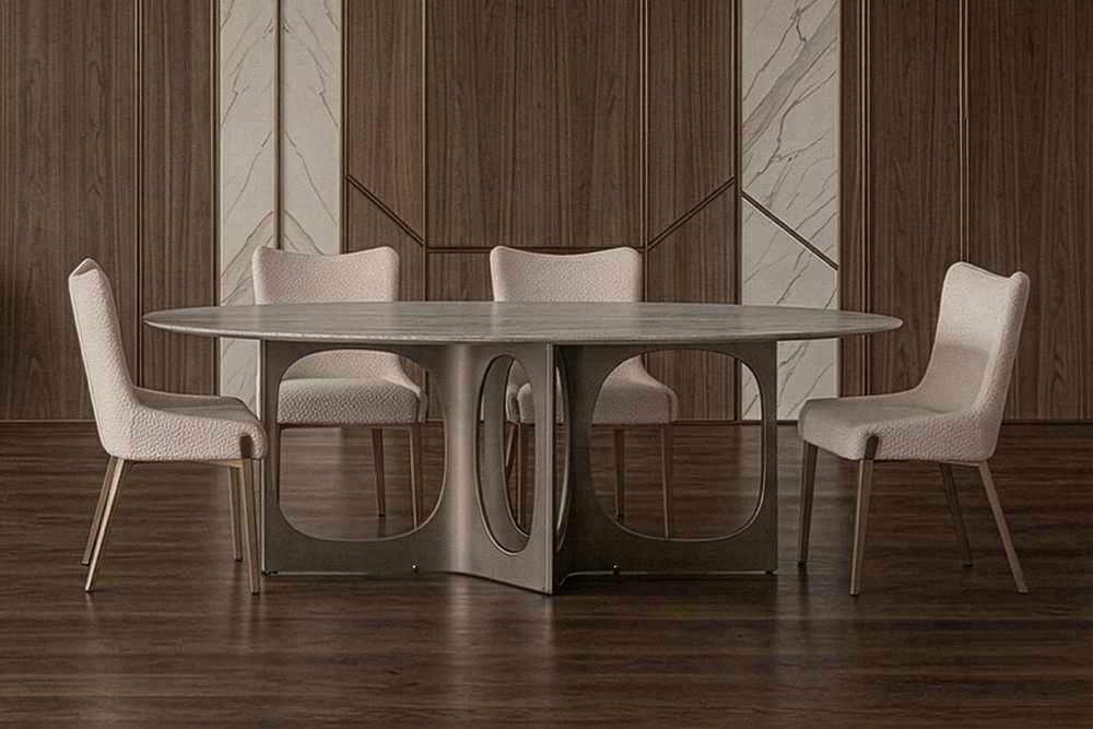 Стол обеденный Травертин (Travertine), столешница травертин 240x110x76см Garda Decor