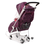 Санки-коляска "Наши Детки 3-1К" с фламинго сливовый