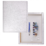 Картина по номерам Alingar, 20х30 см, 12 цветов, с акриловыми красками, холст на подрамнике, "Жираф в очках"