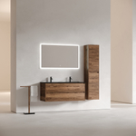 Тумба подвесная под раковину Sancos Libra дуб чарльстон, 1190х450х500