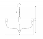 Подвесная люстра Eurosvet Rhyton 60167/6 никель
