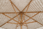 Зонт садовый плетеный Ø2.5 м Tagliamento Boho Macrame, натуральный