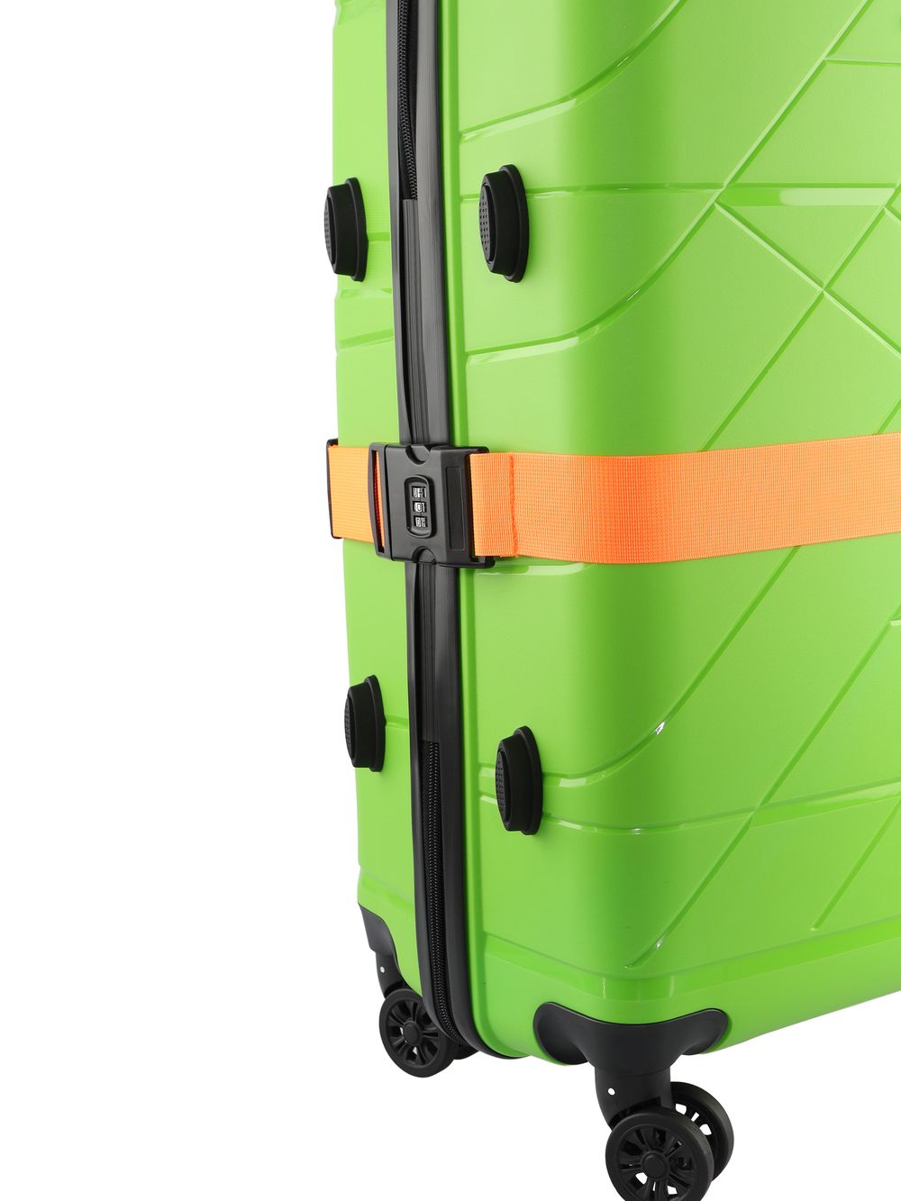 Чемодан 463 / С ремнем / Полипропилен