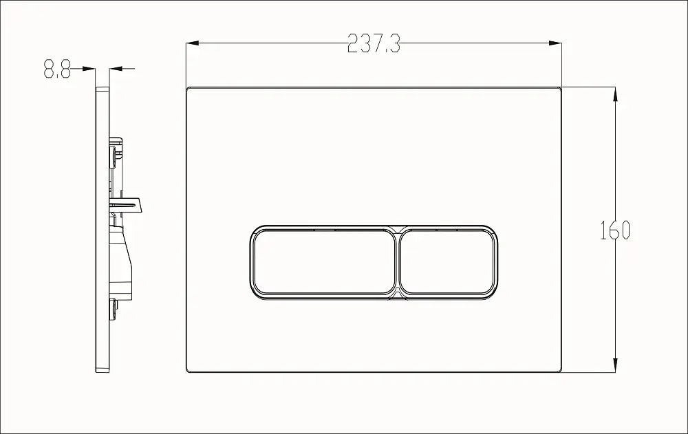 Клавиша для инсталляции Royce Pro (RCT-110511WH)