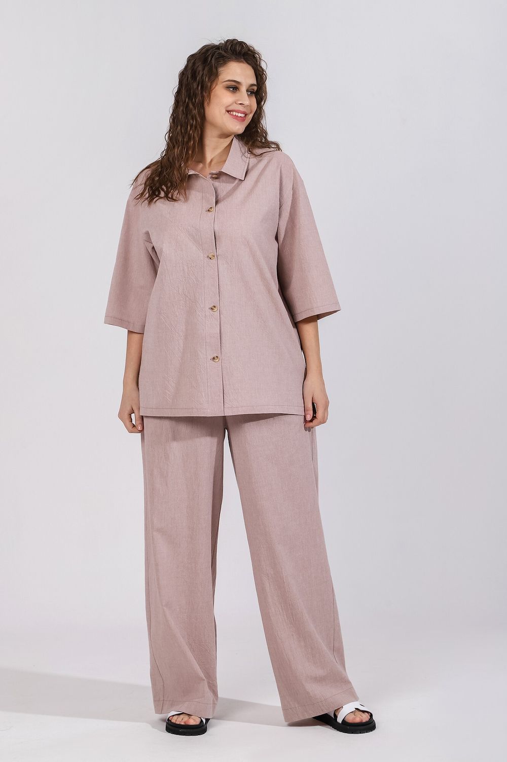 Блузка (рубашка) Тимьян-4 Виотекс БЕЖЕВЫЙ