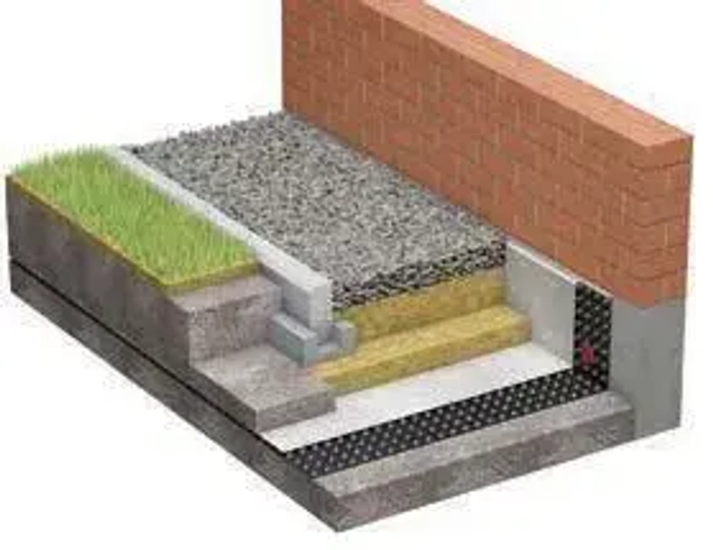 Мембрана профилированная PLANTER standard 1х20 м (20м2) / гидроизоляция Технониколь Плантер стандарт