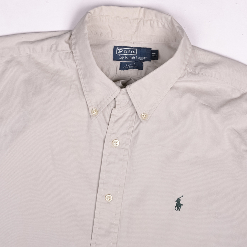 Просторная рубашка Polo Ralph Lauren песочного цвета, XL