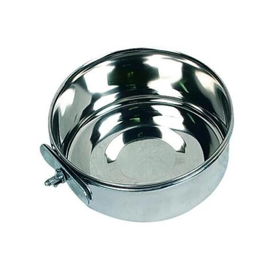 Миска с держателем для клетки AVARO HOOK INOX 12см, 580мл, Flamingo