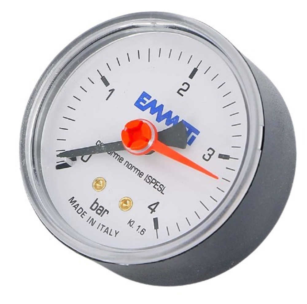 Манометр аксиальный Emmeti  4 бар 1/4" D63
