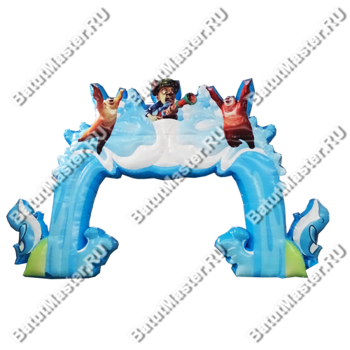 Надувная арка «Мишки на волнах»