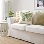 Чехол на подушку IKEA ROTFJARIL (РОТФЬЕРИЛ), Бежевый с рисунком, 50x50 см