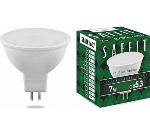 Лампа светодиодная, 7W 230V GU5.3 2700K, Sbmr1607