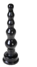 Анальный черный стимулятор "Елочка" 17 см (Цвет: черный)