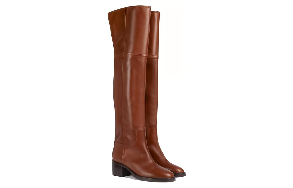 GUCCI Over the knee Boots Women"s Brown