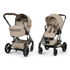 Детская коляска Cybex Balios S Lux TPE 2 в 1 Almond Beige