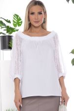 Блуза Крестьянка (белая) Б10463 LT Collection