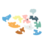 Развивающая игрушка деревянная Пазл-вкладыш по номерам Кит, C-41805