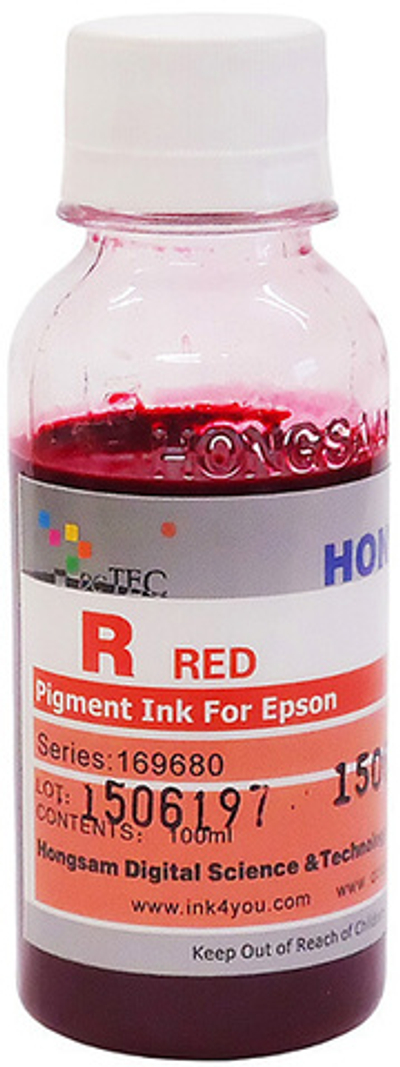 Чернила DCTec — HONGSAM пигментные для Epson серия: 169680 - Red (Красный) 100 мл.