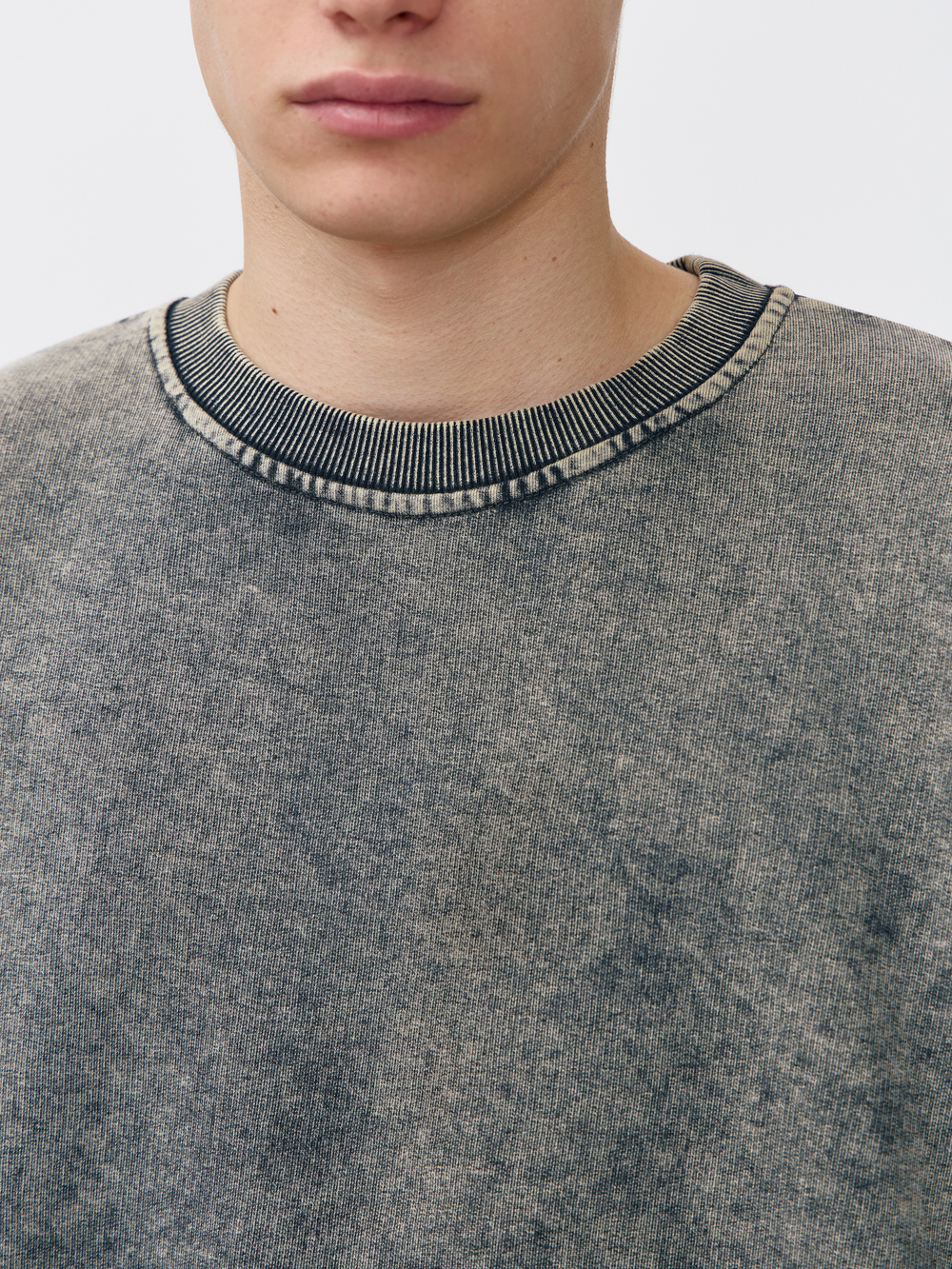 Cвитшот garment dyed (хаки)