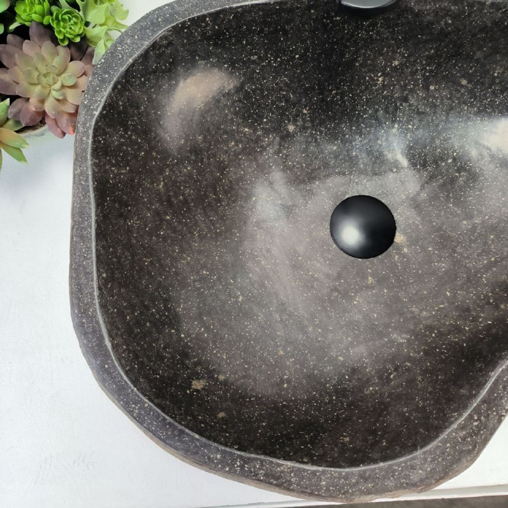 Раковина из речного камня RS-62785 (56*43*15) 57