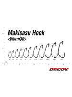 Крючок офсетный Decoy Worm 30 Makisasu Hook #5/0 (в упаковке 3 штуки)