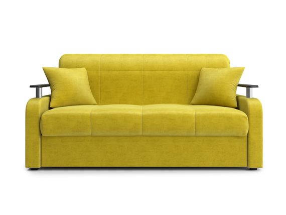 Диван Денвер 1,6 - Velutto 28 оливковый/  коричневая накладка
