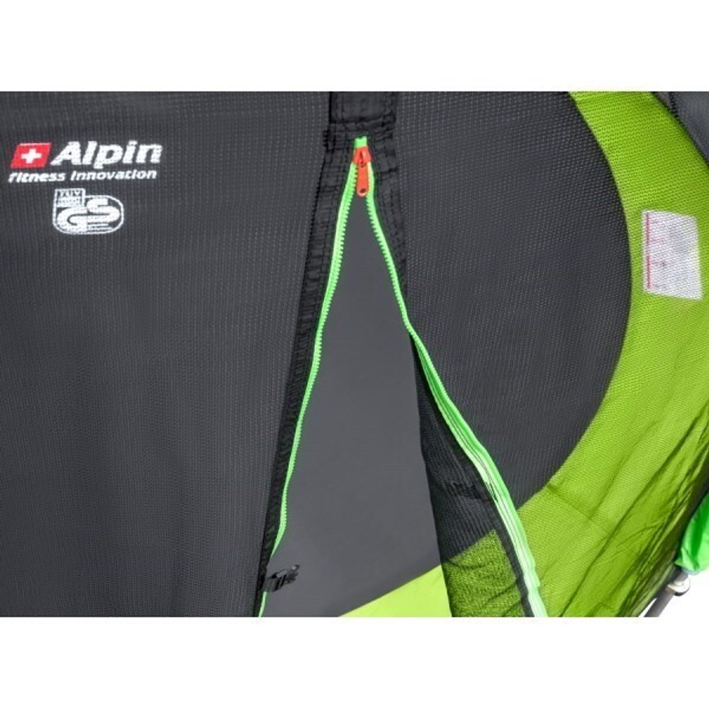 Батут Alpin 2.52 м с защитной сеткой и лестницей