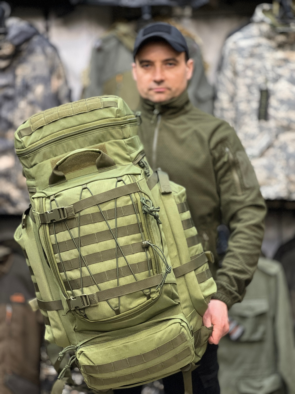 Рюкзак рейдовый 7.62, 100 л, Олива