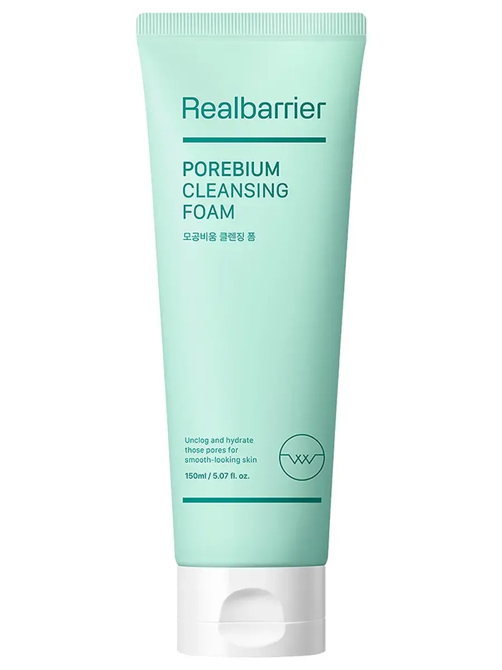 Real Barrier Энзимная пенка с кислотами для глубокого очищения Porebium Cleansing Foam 150 мл