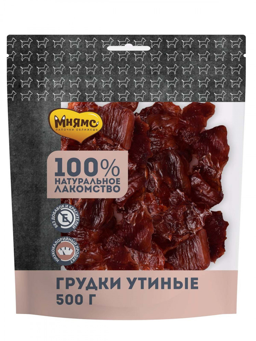 МНЯМС Лакомство для собак грудки Утиные 0,05 кг