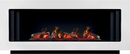 Каминокомплект Line CRM - Санд сноу с очагом Design L1000RF 3D PS/LOG