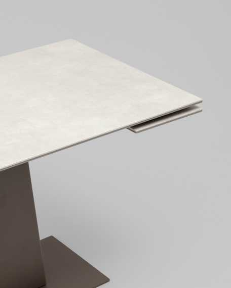 Стол Арнон 120-180/80/76 см керамика Carmen light grey