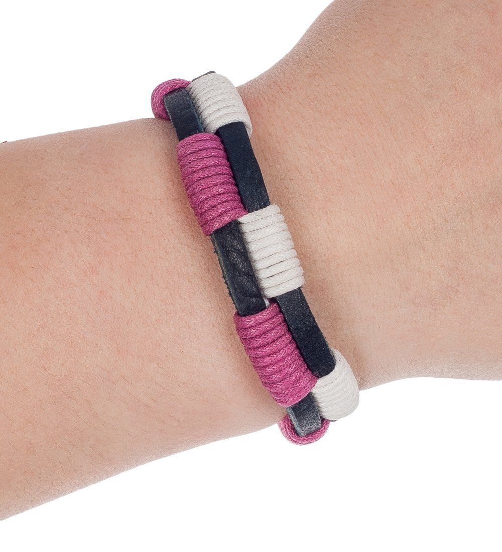 Y-BKB079 Браслет цветной нат.кожа