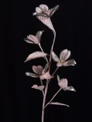 Ветвь Кизил 64 см., платина, Christmas DeLuxe (88919)