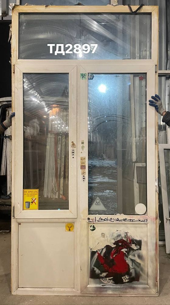 Дверь Пластиковая Б/У 275(в) х 141(ш) (Балконный блок)