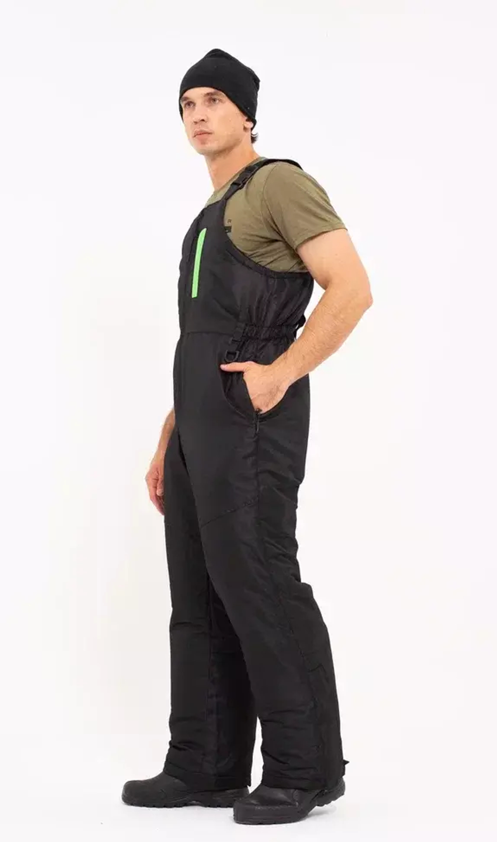 Зимний мужской костюм-поплавок ONERUS "Фишер -45" (Таслан) Зеленый/Черный