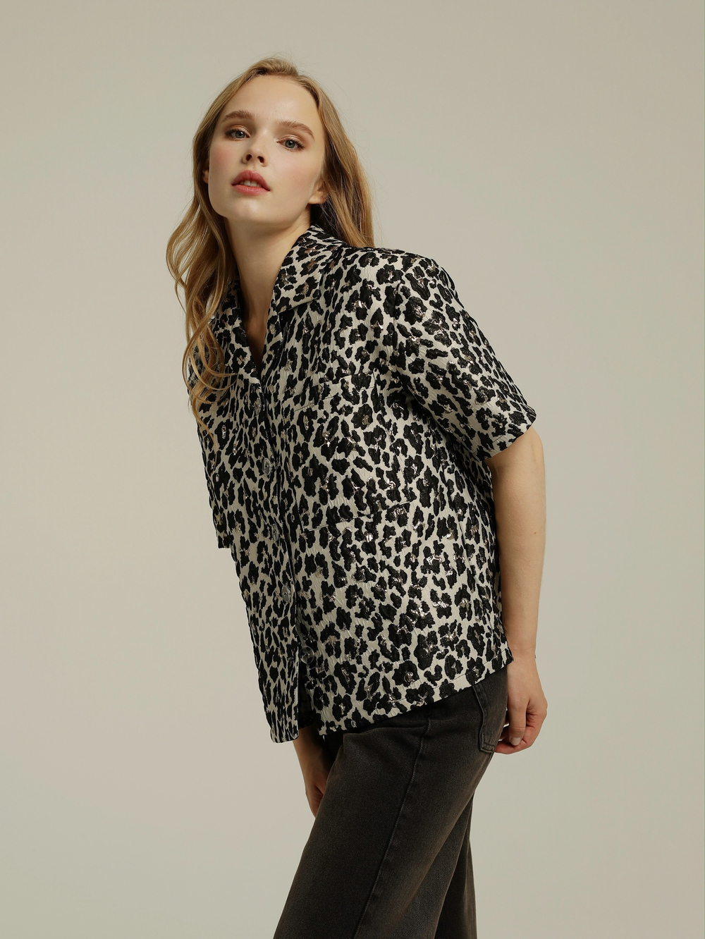 Leopard beige shirt