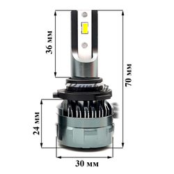 Светодиодные автомобильные LED лампы Takimi SOKOO HB3 (9005) 5500K 12/24V