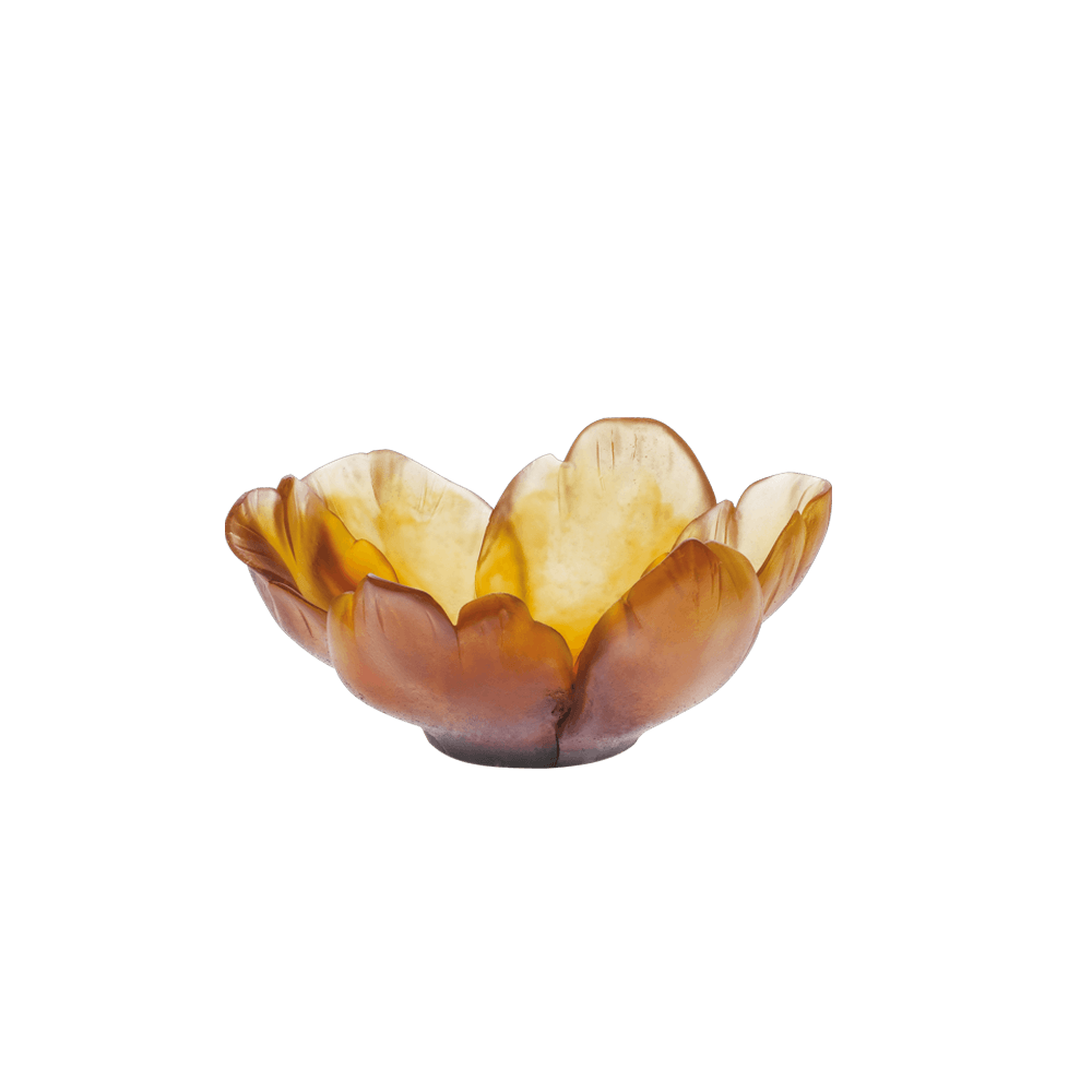 Чаша Daum Tulip янтарная, 16 см