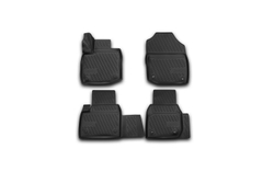 Коврики Standard, 3D в салон HONDA Civic 5D, 01/2012- , хб., 4 шт. (полиуретан, чёрные) Element.CARHND00009