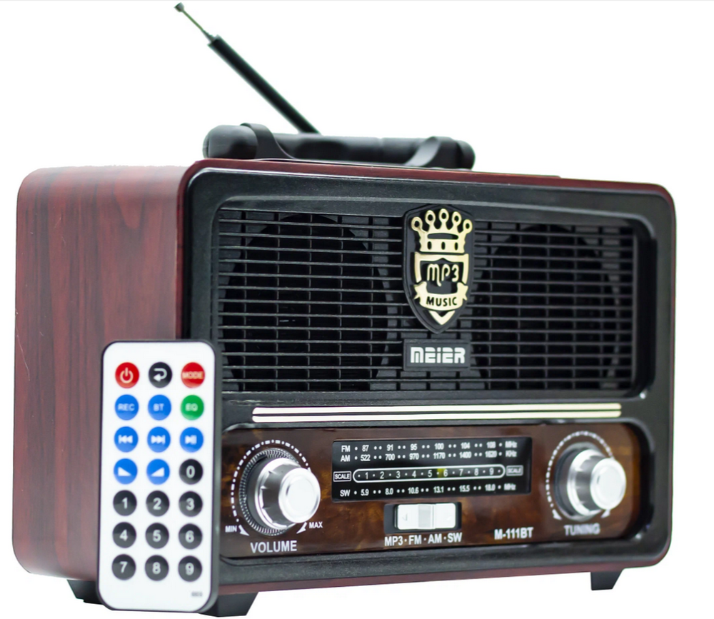 Радиоприемник Meier M-111BT (Bluetooth+ МР3 плеер) Retro