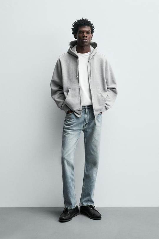 ZARA ДЖИНСЫ SLIM FIT, НЕБЕСНО-ГОЛУБОЙ