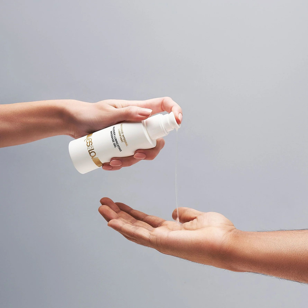 Массажный гель-смазка на силиконовой основе Allover Lubricating Massage Gel - 100 мл.