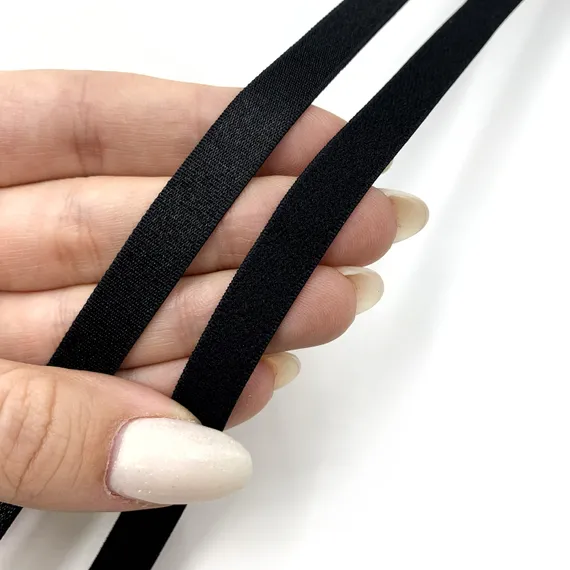 Резинка бретелечная черная 10 мм, Китай