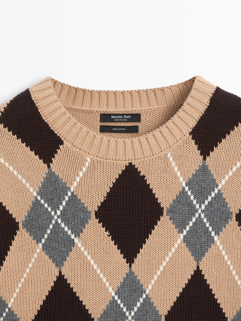 Massimo Dutti Трикотажный свитер, цвет верблюжьей шерсти