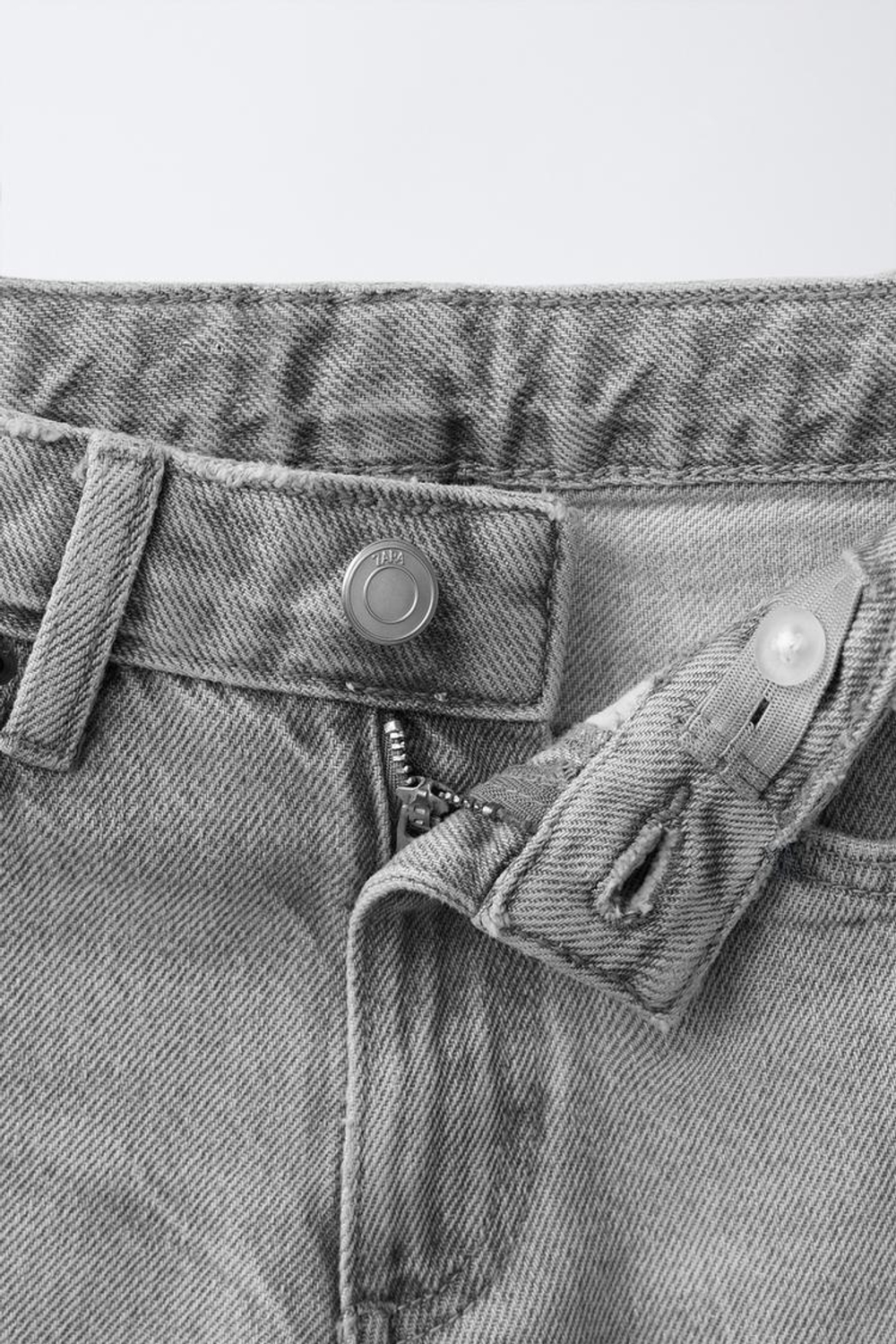 ZARA ДЖИНСЫ WIDE LEG, СЕРЫЙ