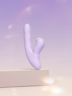 Svakom DuoGlow - Многофункциональный вибромассажер со съёмным клиторальным пульсатором и приложением