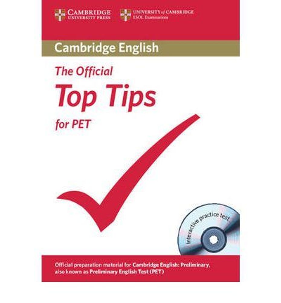 The Official Top Tips for PET Paperback with CD-ROM